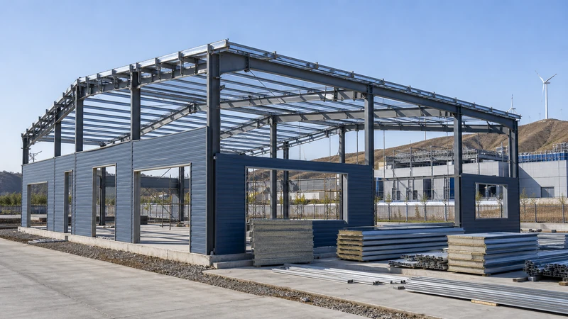 乌兰察布绿色算力基地建设升温,钢结构配套厂房施工要注意什么?